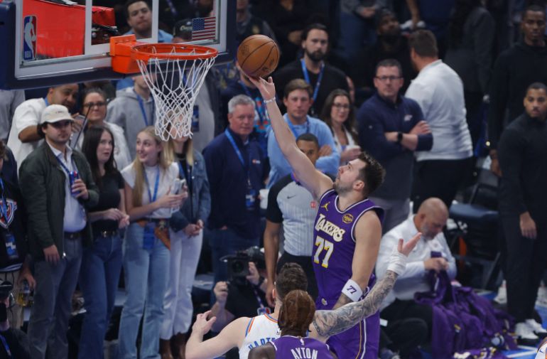 Luka Doncic in action.