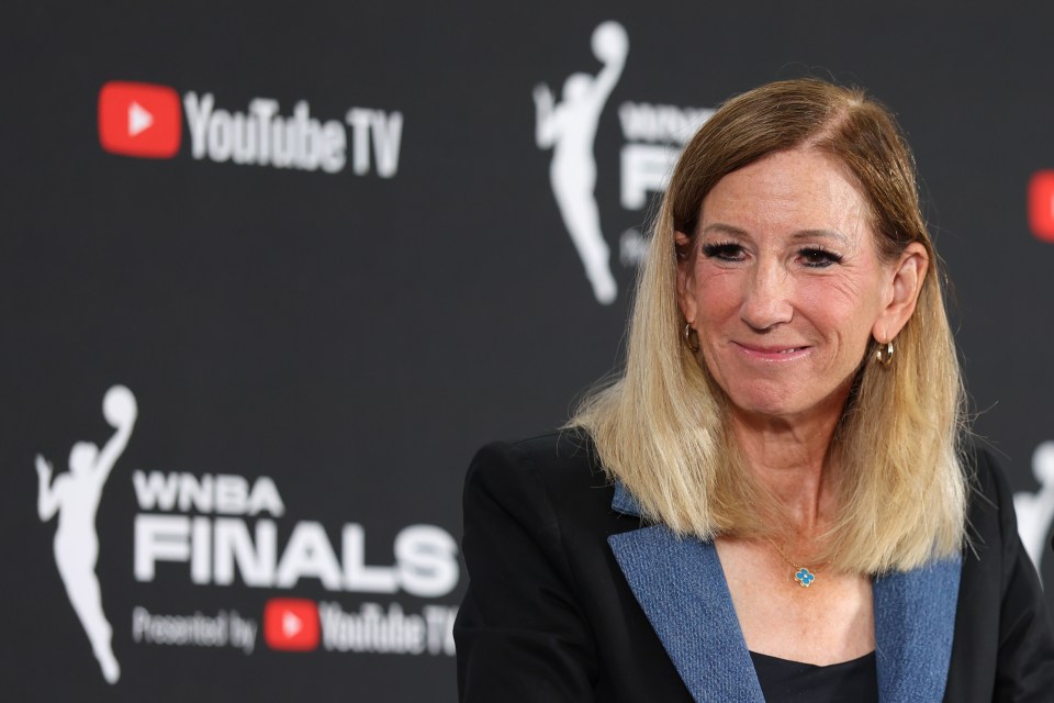 WNBA Commissioner Cathy Engelbert addressing media after Naphessa Collier comments