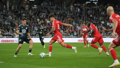 Chicago Fire FC's André Franco vs Minnesota United.