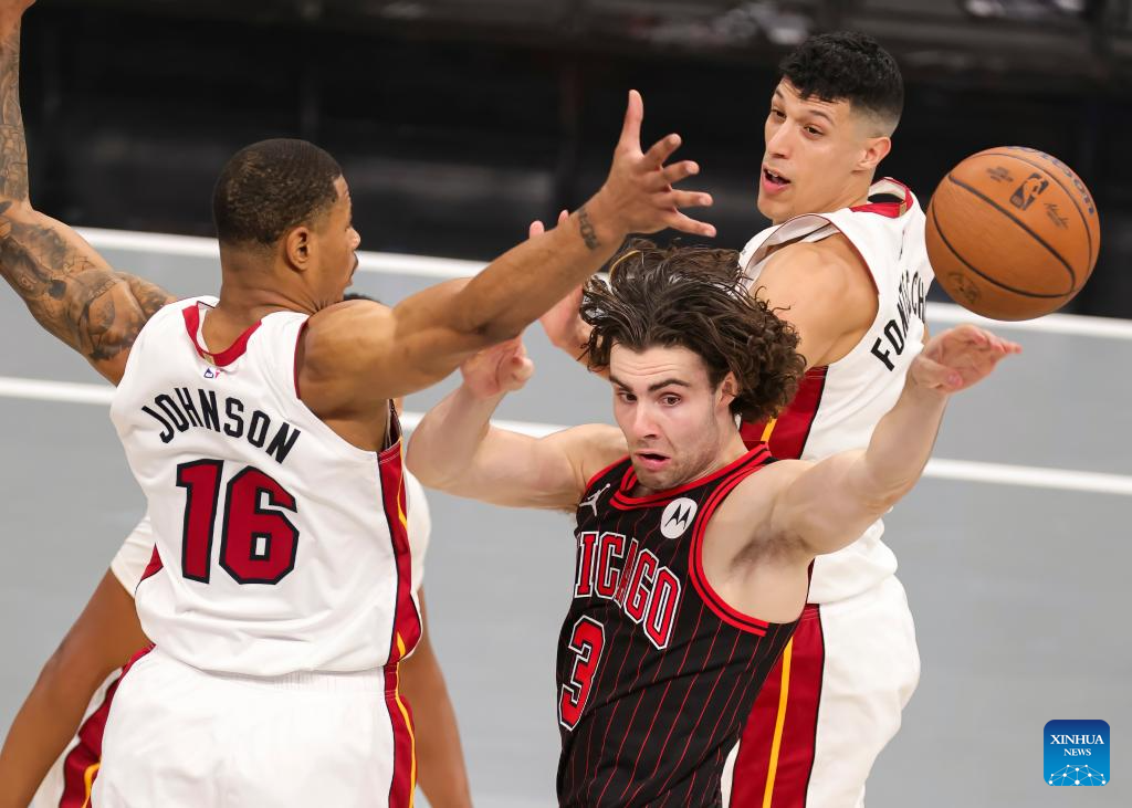 Chicago Bulls vs. Miami Heat-Xinhua