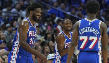 76ers Unveil Liberty Bell-Inspired City Edition Uniforms for 2025 NBA Season in Photo