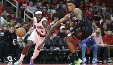 Blazers G Jrue Holiday (calf) out at least 1-2 more weeks