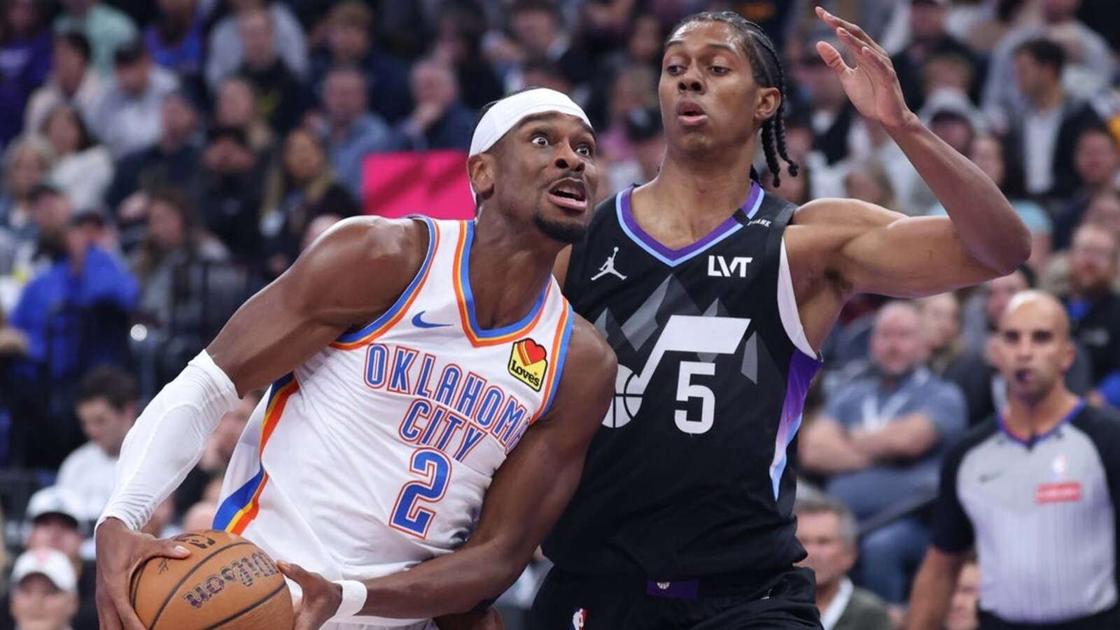 Thunder erase early deficit, trounce Jazz in NBA Cup