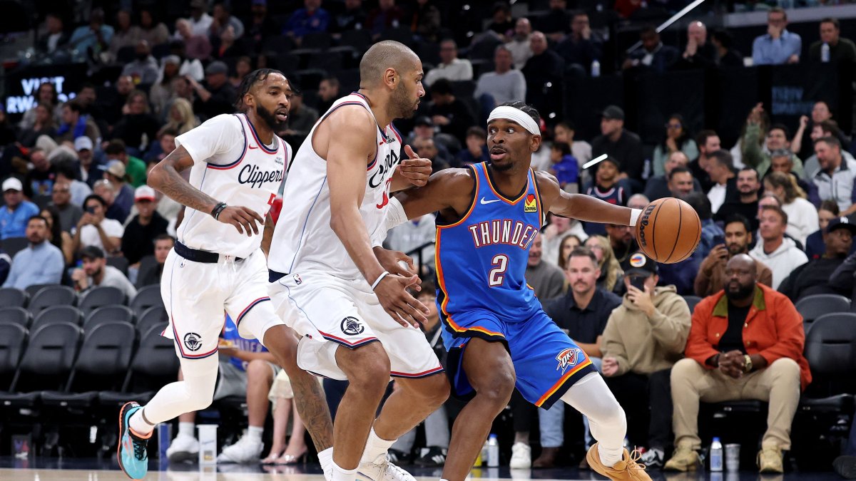 Thunder stay perfect as SGA extends streak in win over Clippers