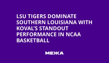 LSU Tigers dominate Southern Louisiana with Koval’s standout performance in NCAA basketball | Ukraine news