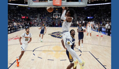 Jokic's triple-double and Watson's career-high 32 points push the Nuggets past the Pelicans, 125-118