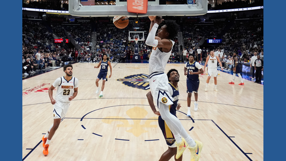 Jokic's triple-double and Watson's career-high 32 points push the Nuggets past the Pelicans, 125-118