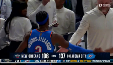 Thunder overtake the Pelicans to a 7-0 run