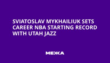 Sviatoslav Mykhailiuk Sets Career NBA Starting Record with Utah Jazz | Ukraine news