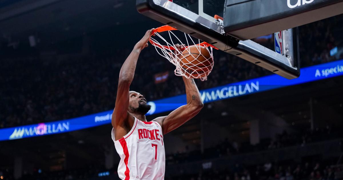 Kevin Durant scores 31 as Rockets thump struggling Raptors 139-121 for 2nd straight win | National Sports
