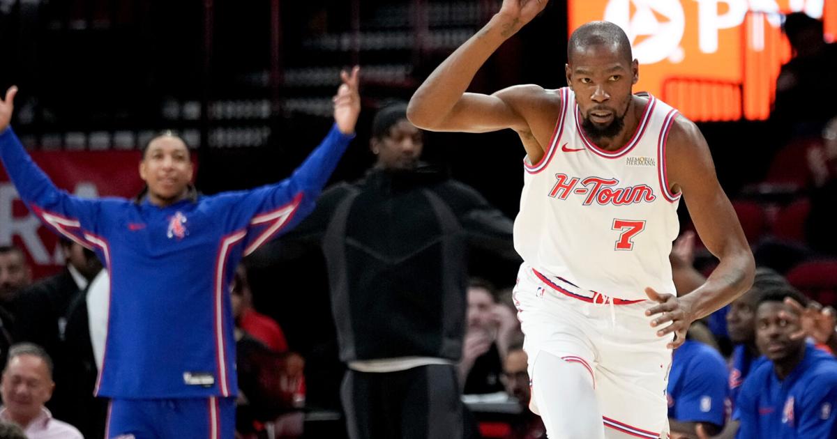 Durant has 23 points as Rockets beat Wizards 135-112, extending Washington's skid to 10 games | Sports