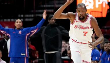 Durant has 23 points as Rockets beat Wizards 135-112, extending Washington's skid to 10 games | National Sports