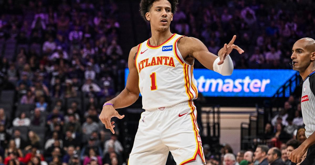 Jalen Johnson's double-double leads Hawks past Kings 133-100 | Sports