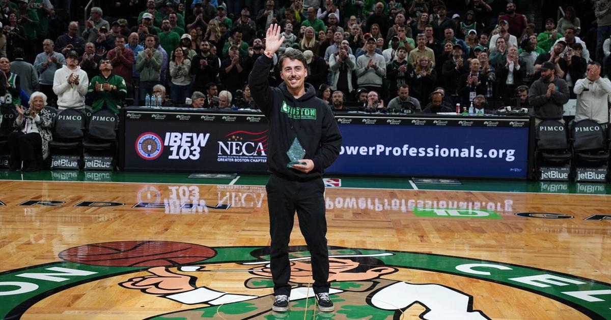 Shrewsbury bartender who saved patron's life honored at Celtics game | News