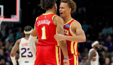 Hawks rally from 22 down in 4th quarter, beat Suns 124-122 for 5th straight win | Sports