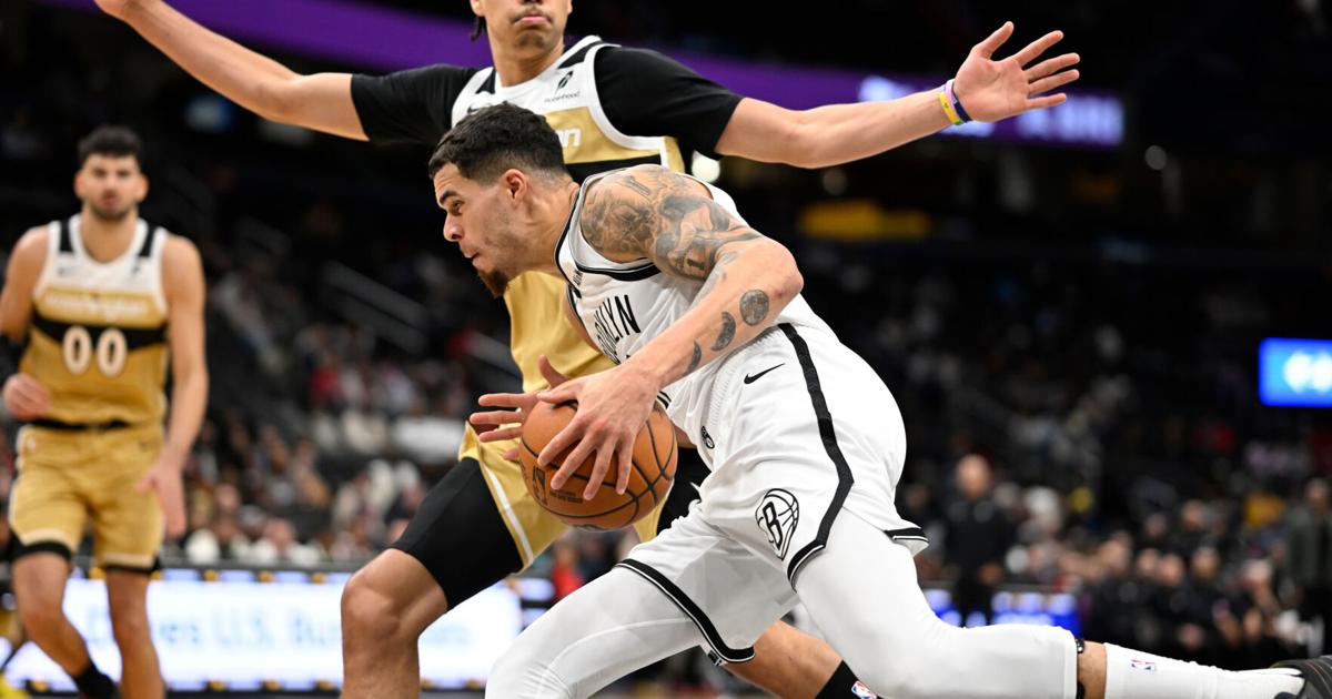 Nets beat Wizards 129-106 in a matchup of 1-win teams, sending Washington to its 11th straight loss | Sports