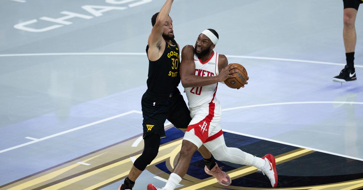Reed Sheppard scores career-high 31 points as Rockets rally in 2nd half to beat Warriors 104-100 | Sports
