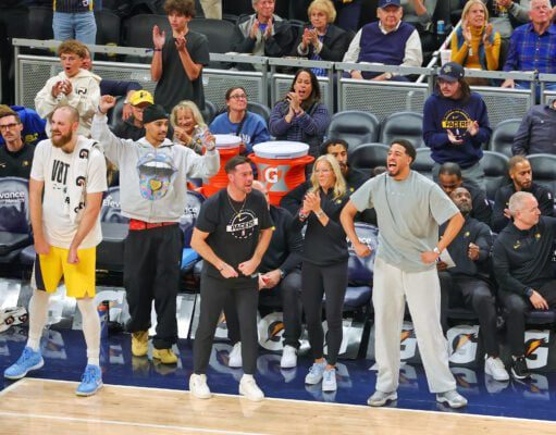 Milwaukee Bucks at Indiana Pacers NBA basketball game downtown Indianapolis November 2025.