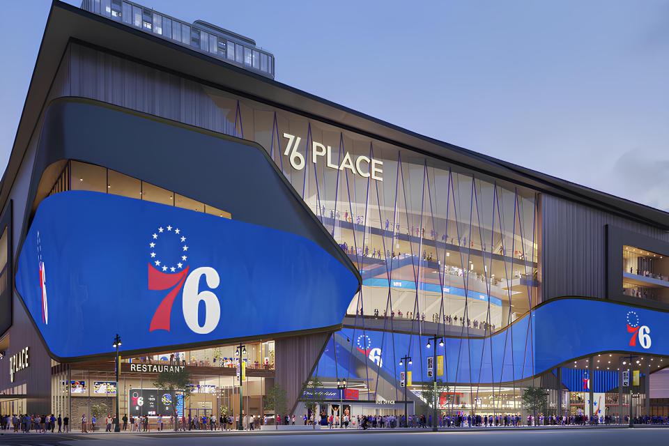 Concepts of the Philadelphia 76ers and Flyers' new home have been released