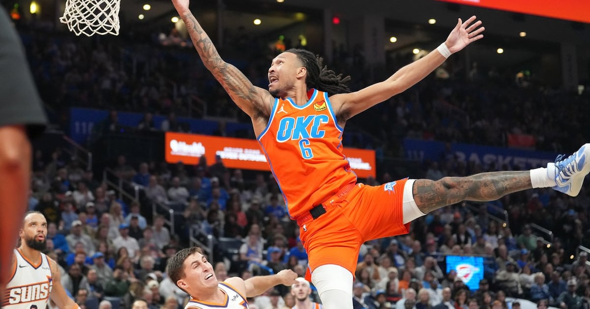 Oklahoma City Thunder win 11th straight to improve to 19-1, beating Phoenix Suns to move on in NBA Cup