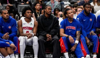 Detroit Pistons guard takes jumpers at shootaround