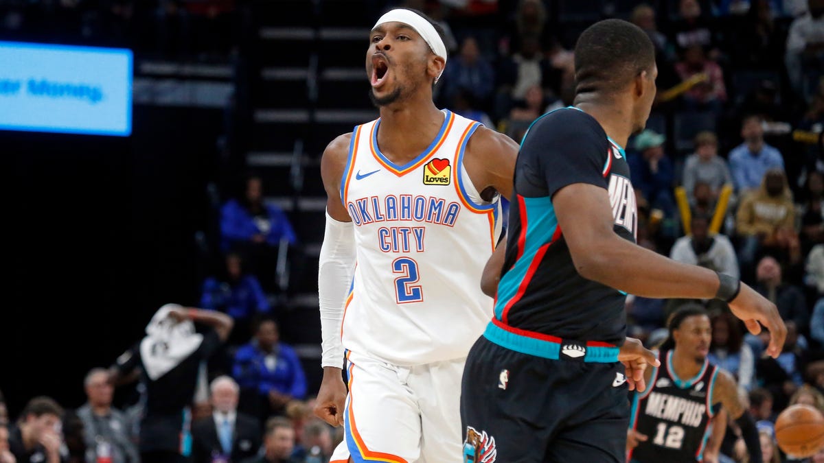 Thunder mount comeback in 114-100 win over Grizzlies