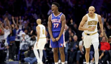 76ers rookie VJ Edgecombe discusses slump, how he handles NBA schedule
