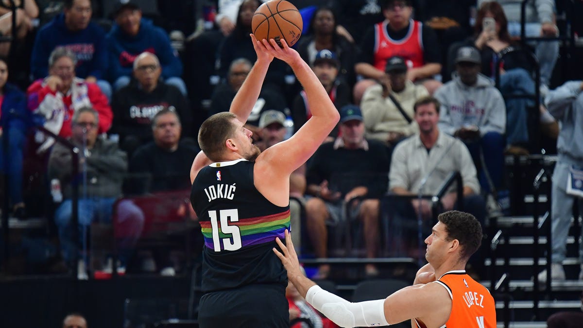 Nikola Jokic points tonight, Nuggets-Clippers stats
