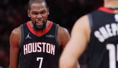 Rockets rout Blazers as Kevin Durant (+37) drops 30