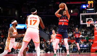 McCollum scores 46 as Wizards snap 14-game skid with 132-113 win over Hawks