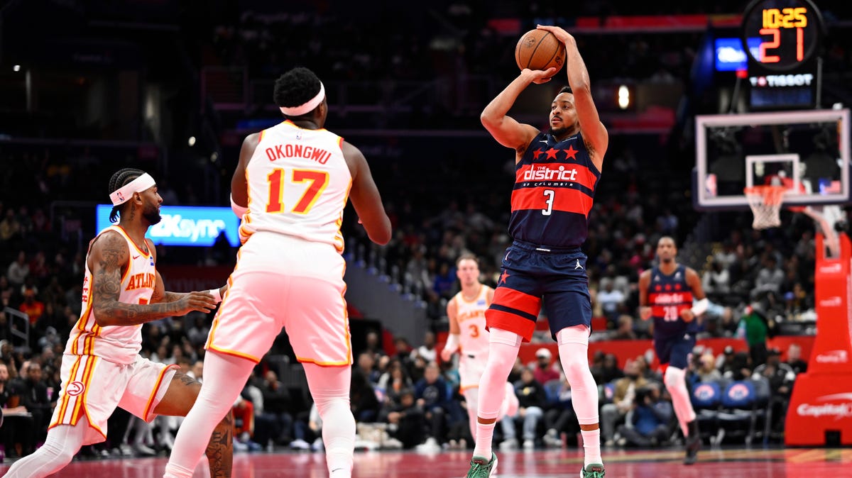 McCollum scores 46 as Wizards snap 14-game skid with 132-113 win over Hawks