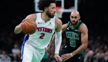 Detroit Pistons franchise-record win streak ends at 13 in Boston