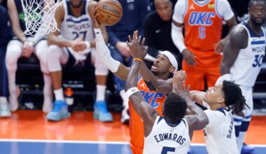 SGA scores 40 as Thunder fends off Timberwolves in NBA Cup group play