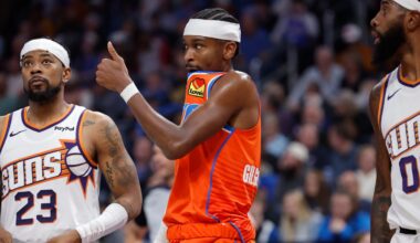 Best images from Thunder's 123-119 win over Suns