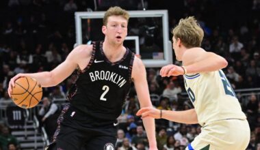 Nets' Danny Wolf reacts to breakout performance at Bucks