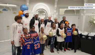 New York Knicks give back with meals and music to families in Tarrytown