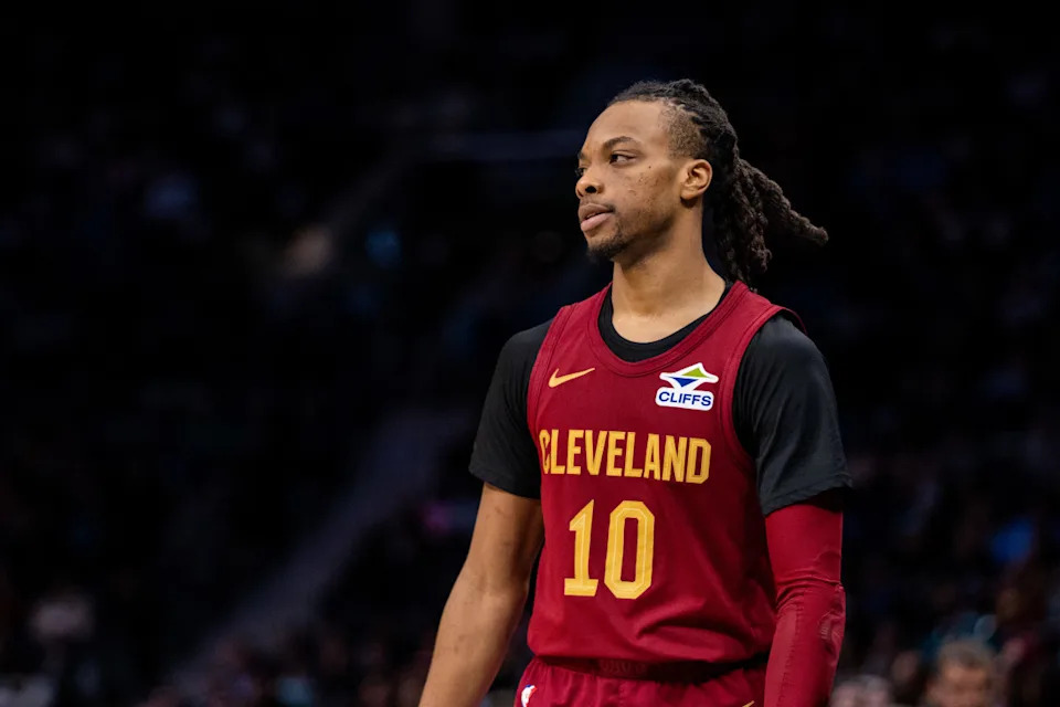 Cleveland Cavaliers guard Darius Garland (10) © Scott Kinser-Imagn Images