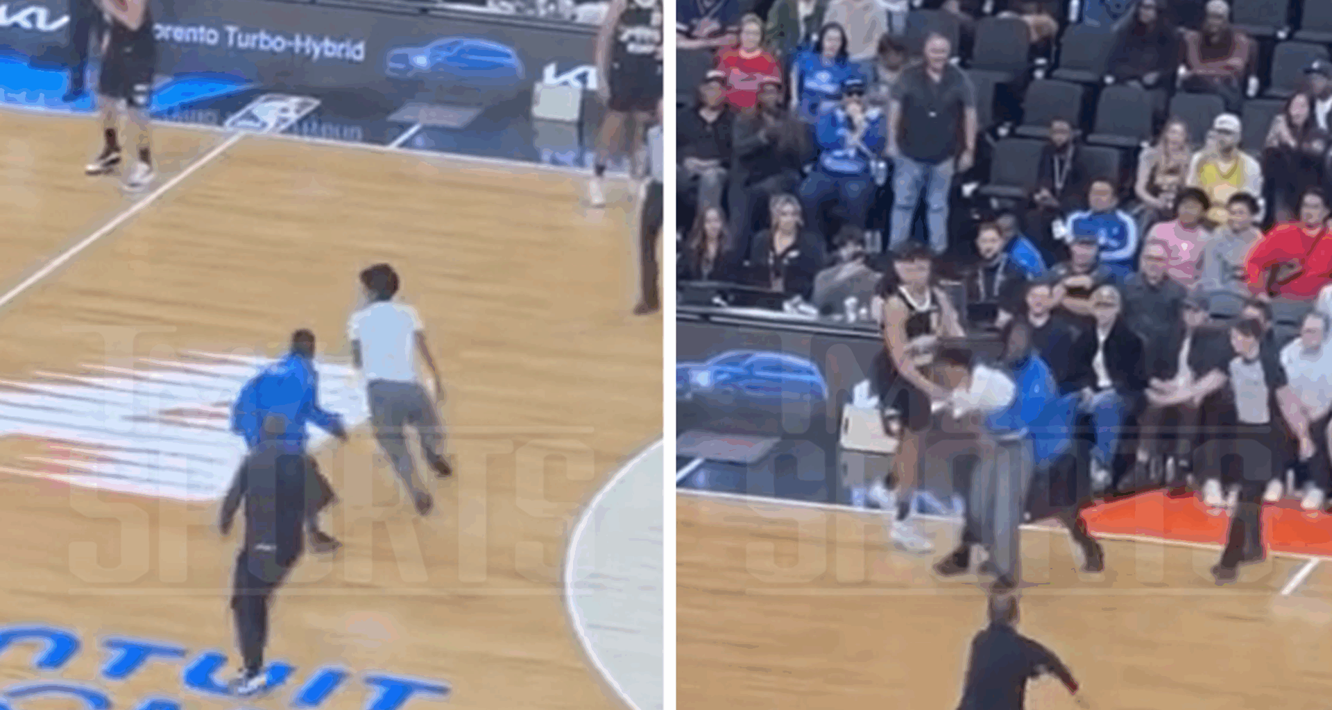 Fan Storms Court During Clippers Vs. Nuggets Game, Puts Security On Skates