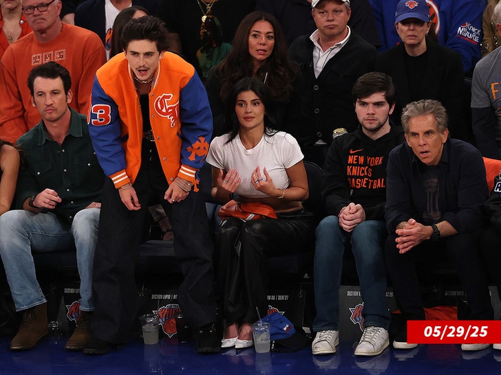 Miles Teller knicks game getty 1