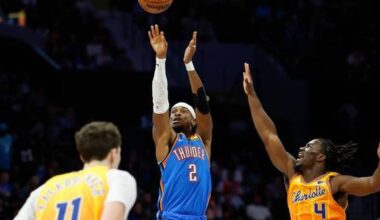 Gilgeous-Alexander, Holmgren lead Thunder to 109-96 win over Hornets for 5th straight victory