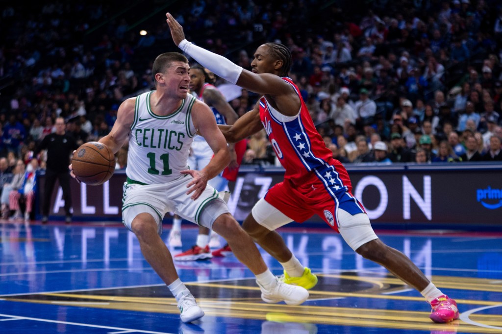 Celtics survive 76ers comeback, win third straight to open NBA Cup play
