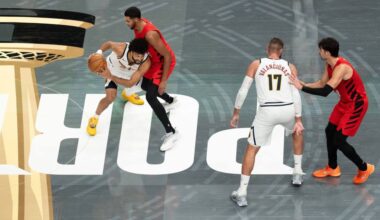 Nuggets can't Nikola Jokic ball late in NBA Cup loss to Blazers