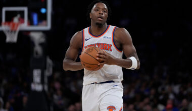 Knicks' OG Anunoby progressing from hamstring strain: