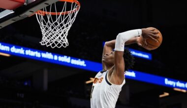 Short on starters, Nuggets top Timberwolves again for 7th straight win