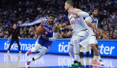 Emotional return brings 76ers' Paul George back to court