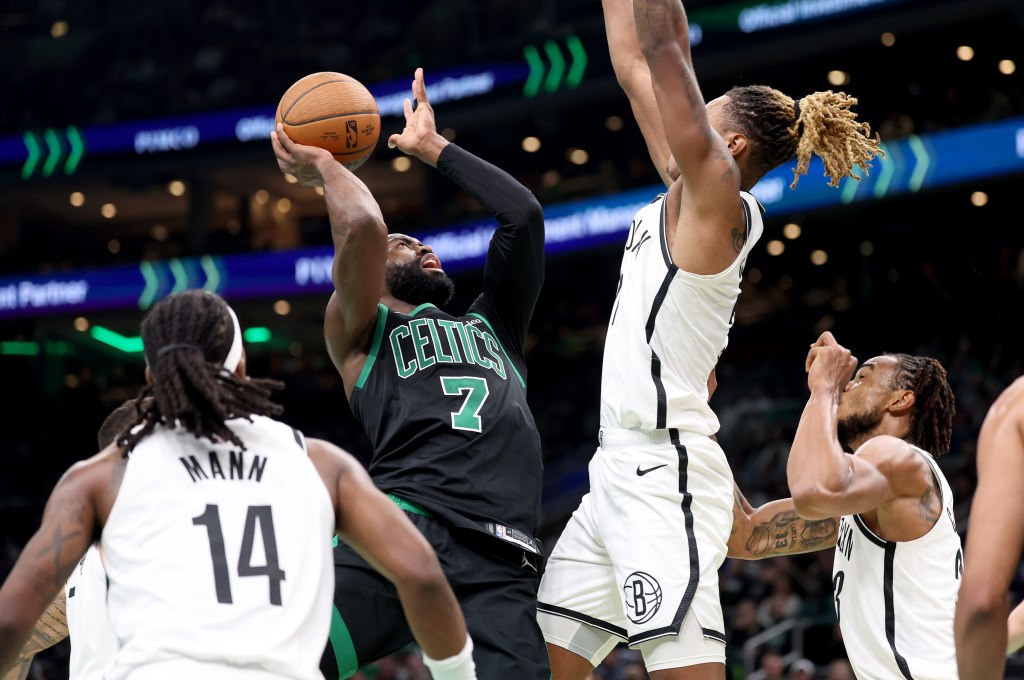 Celtics can't overcome Jaylen Brown's foul trouble in uninspired loss to Nets