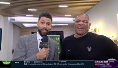 Austin Rivers interviews dad, Doc, ahead of Bucks-Cavs game
