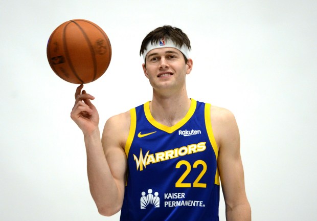 Santa Cruz Warriors Alex Toohey during the team's media day at Kaiser Permanente Arena in Santa Cruz, Calif., on Monday, Nov. 3, 2025. (Doug Duran/Bay Area News Group)