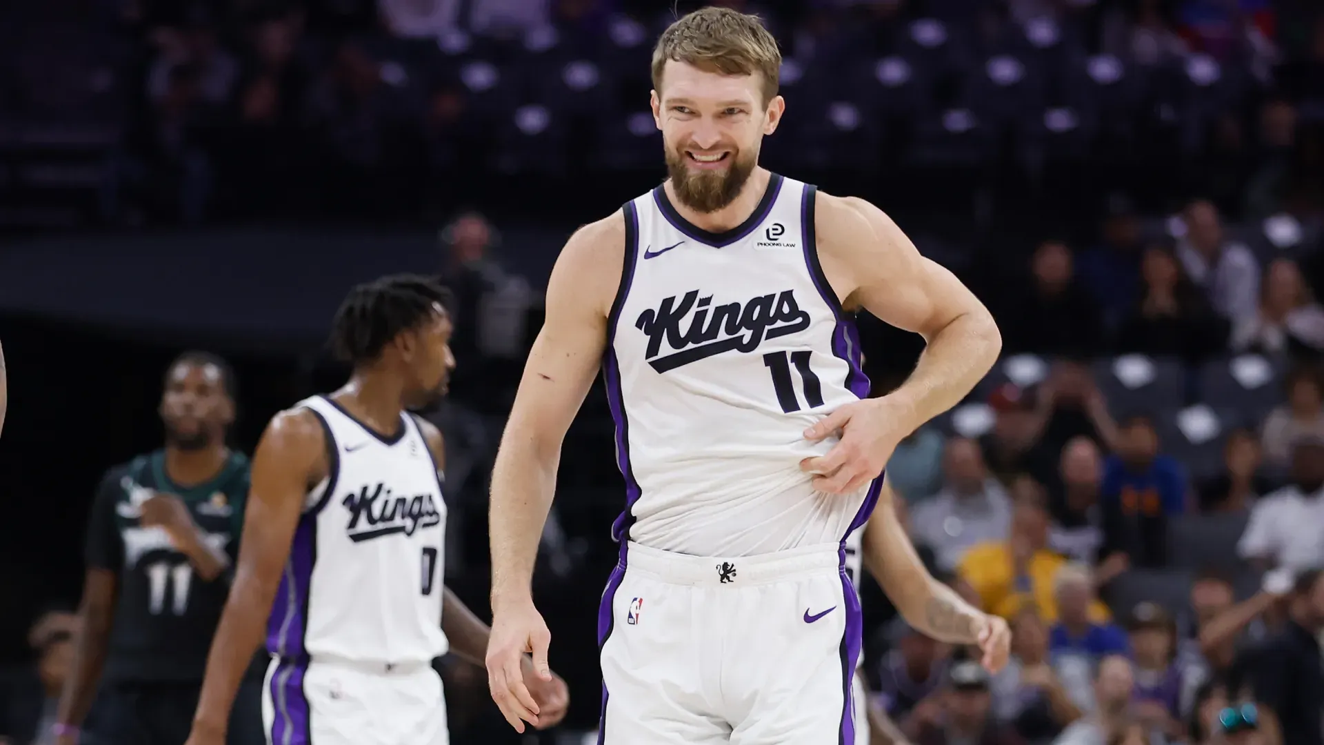 Sabonis deals with rib pain during the contest against the Timberwolves. (Getty Images)
