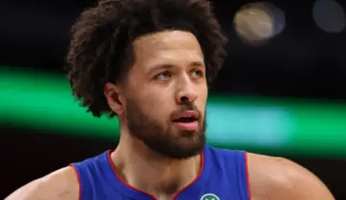 Is Cade Cunningham playing today, November 14, for Pistons vs 76ers at the NBA Cup?